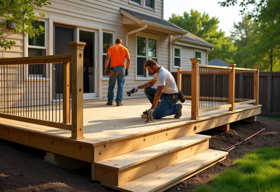 Transform your outdoor space with a stunning custom deck design